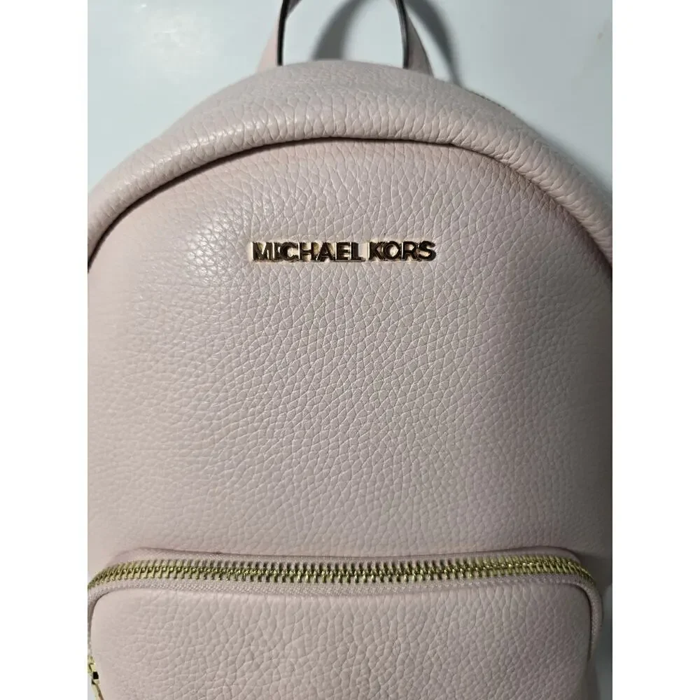 MICHAEL KORS Women’s Erin Medium Pebbled Leather Backpack Fawn MSRP $358